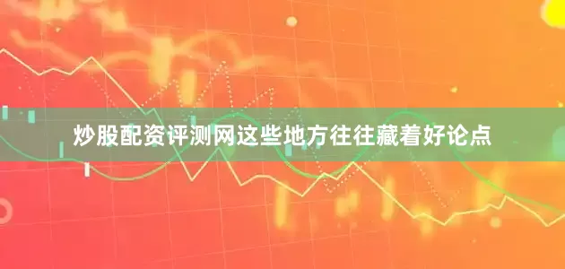 炒股配资评测网这些地方往往藏着好论点
